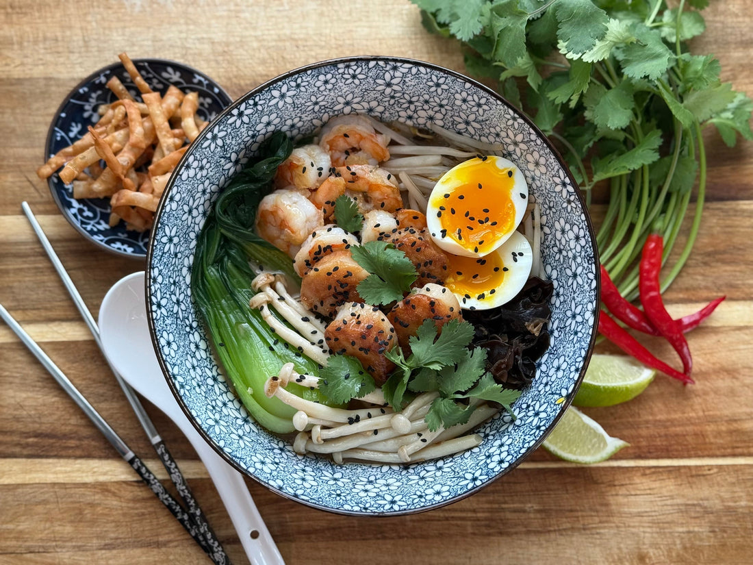 Scallops, Shrimp, and Tonkotsu Ramen